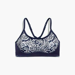 New Balance x J.Crew paisley sports bra, size M